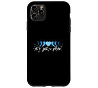 Blue Phase Moon Heart - I'll Get Over It... Grafica blu Custodia per iPhone 11 Pro Max