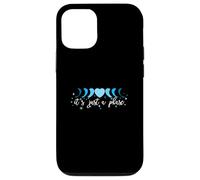 Blue Phase Moon Heart - I'll Get Over It... Grafica blu Custodia per iPhone 12/12 Pro