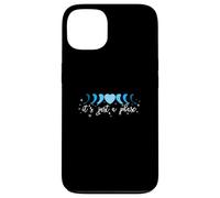 Blue Phase Moon Heart - I'll Get Over It... Grafica blu Custodia per iPhone 13