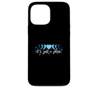Blue Phase Moon Heart - I'll Get Over It... Grafica blu Custodia per iPhone 13 Pro Max