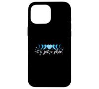 Blue Phase Moon Heart - I'll Get Over It... Grafica blu Custodia per iPhone 16 Pro Max