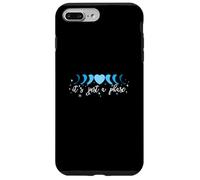 Blue Phase Moon Heart - I'll Get Over It... Grafica blu Custodia per iPhone 7 Plus/8 Plus
