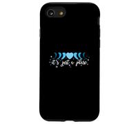 Blue Phase Moon Heart - I'll Get Over It... Grafica blu Custodia per iPhone SE (2020) / 7 / 8