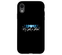Blue Phase Moon Heart - I'll Get Over It... Grafica blu Custodia per iPhone XR