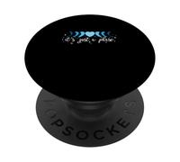 Blue Phase Moon Heart - I'll Get Over It... Grafica blu PopSockets PopGrip Adesivo