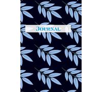 Blue Plant Lined Journal - Minimalist Nature Notebook, 130 Pages for Writing, Reflection & Creativity