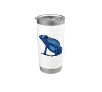 Blue Poison Dart Frog - Freccetta con rana divertente e realistica blu Bicchiere termico in acciaio inox doppia parete