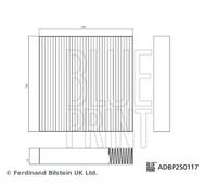 BLUE PRINT ADBP250117 Filtro, Aria abitacolo per BYD
