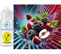 Blue Raspberry Razz Sour Cherry - lamponi blu, amarena aroma concentrato - vegano - Sasami - 100ml