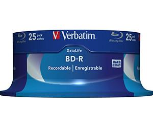 Blue-Ray Disc Verbatim 1x25 25GB 6x Speed Datalife No-ID Cakebox [43837]