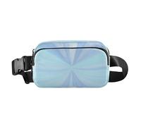 Blue Ray Marsupio alla moda per donne e uomini, grande capacità, con cinghia regolabile, per allenamento, corsa, escursionismo, Raggio blu, 1 size