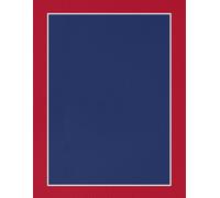 Blue & Red Composition Paperback Notebook - Large (8.5” x 11” A4) College Ruled + Field: Sport Series | Subject Notebook for Students, Professionals, Athletes, and Fans