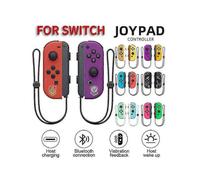 (Blue Red) Joycon Wireless Controller For Nintendo Switch,Support Wake-up Function,Left Right Remote Controllers With Wrist Strap