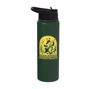 Blue Ridge Mountains Banjo Bear Retro Stainless Steel Insulated Water Bottle