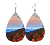 Blue Ridge Mountains - Orecchini pendenti da donna, alla moda, per San Valentino, festival, viaggi