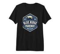 Blue Ridge Parkway EST 1936 - Orso Maglietta Premium