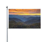 Blue Ridge Parkway Mountains - Bandiera decorativa per feste con occhielli, adatta per interni ed esterni, 9 x 1,5 m