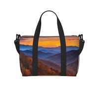 Blue Ridge Parkway Mountains Borsa a tracolla portatile da viaggio Borsa a tracolla singola Borsa sportiva e fitness Borsa da viaggio Borsa da viaggio