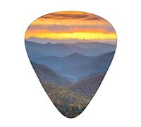 Blue Ridge Parkway Mountains Plettro per chitarra avanzato 12 pezzi Tre spessori per basso, chitarra elettrica, borsa per chitarra acustica