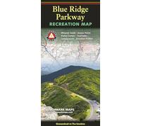 Blue Ridge Parkway Recreation Map : Shenandoah to The Smokies