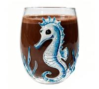 Blue Ring Octopus Glass - Handmade Marine Glassware | Water Cup