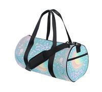 Blue-rosa Tarocchi astrologia Viaggio Duffel Bag Carry On Personal Item Bag Yoga Pieghevole