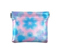 Blue-rosa Tie-dye Donna In Pelle Moneta Cambia Borsa Accessori Da Viaggio Unici per Uomo Donna Viaggio, Tie-dye blu-rosa, 1 size