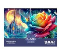 Blue Rose FantasyBreathtaking Jigsaw Puzzles for Adults A 1000-Piece (Advanced) Assortment of Impossible, Hard, And Difficult Challenging Puzzle Educational Games for Women And Men - A Thrilling Ende