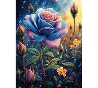 Blue Rose in A Blooming Meadow Puzzle 1000 Pezzi Sfida Logica Avanzata Wildlife Pet Rompicapo Per Menti Brillanti Stimolo Cognitivo Esercizio Mentale Regalo Per Laurea 1000 PCS