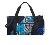 Blue Rose Tiger Borsa da palestra per uomo e donna, impermeabile, borsa da palestra grande per allenamento da viaggio