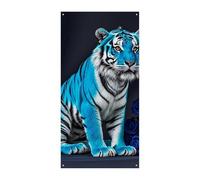 Blue Rose Tiger Copertura per porta Banner 90x180cm Festone Festone Stagionale Cartello di Benvenuto Decorazione Verticale Porta Appeso Per Portico Ingresso Giardino Decor