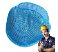 Blue Safety Helmet Liner - Breathable Sweat-Absorbing Helmet Pad for Costrution, Delivery, Work, Removable & Washable, All-Season Ventilated Comfort