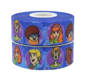 Blue Scooby Doo & Gang - Nastro decorativo per torte di compleanno, 2 m x 22 mm di larghezza, per decorazioni e idee decorative per confezioni regalo, fiocchi o confezioni per borse, scatole,