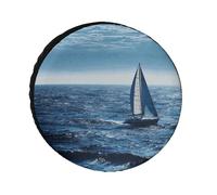 Blue Sea Copertura per ruota di scorta per barca a vela, 26 pollici, in tessuto Oxford, accessori da viaggio, impermeabile, antipolvere, per camper, jeep, SUV, camper