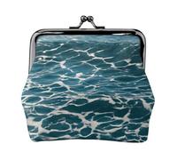 Blue Sea Ocean Print - Portamonete da donna, leggero, impermeabile, piccolo sacchetto per monete e carte
