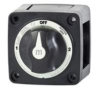 Blue Sea Systems 6008200 Mini interruttori per batterie serie m, selettore a 3 posizioni, nero