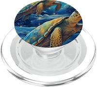 Blue Sea Turtle PopSockets PopGrip per MagSafe