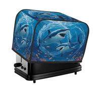 Blue Sea Underwater World - Copertura antipolvere per tostapane a 2 fette, per macchina del pane, piccolo elettrodomestico da cucina