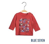 Blue Seven - Maglietta Maniche Lunghe Rossa Neonato - 3-6 m