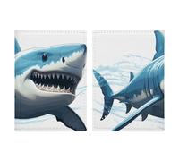 Blue Shark - Custodia per passaporto, porta passaporto, con scomparto per passaporti, da viaggio, per donne e uomini