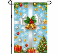 Blue Silver Holly Bells Bandiera Moda Bandiera Di Benvenuto Decorative Bandiere Per Decorazione Camera Da Letto Casa 30X45Cm