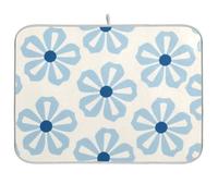 Blue Simple Floral Kitchen - Scolapiatti opaco, 45 x 61 cm, 45 x 61 cm