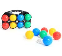 BLUE SKY - 8 Bocce - Gioco di abilità e all'aperto - 048055 - Multicolore - Plastica - 7 cm - Giocattolo per Bambini - Gioco all'aperto - A Partire dai 3 Anni