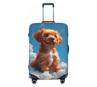 Blue Sky Cloud Puppy Travel Luggage Covers - Elasticità Valigie Coperture per bagagli 45-81 cm, Nero , XL