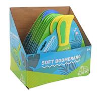 BLUE SKY - Confezione da 12 Boomerang - Gioco all'Aperto - 047705PA - Colore Casuale - Schiuma - Giocattolo per Bambini - Morbido - Leggero - Interno - Esterno - Gioco di Lancio - Indoor - 6 anni