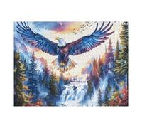 Blue Sky Flying Bald Eagle Puzzle 500 Pezzi Sfida Intellettuale Avanzata Animal Pet Wildlife Rompicapo Per Menti Acute Esercizio Cerebrale Stimolo Mentale Regalo Per Person 500 PCS