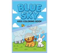 blue sky: kids coloring book
