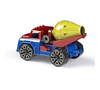 BLUE SKY - Maxi Camion Betoniera - Gioco da Spiaggia - 045204 - Multicolore - Veicolo a Ruote Libere - Plastica - Giocattolo per Bambini - Gioco all'Aperto - Sabbia - 29 cm - A Partire dai 18 Mesi
