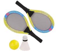 BLUE SKY - Set di 2 Racchette Rete - Tennis e Badminton - Gioco di Racchette - 042778 - Multicolore - Plastica - 45 cm - Per Bambini - Gioco all'aperto - Allenamento - Set - A partire dai 5 anni