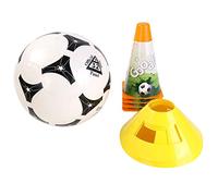 BLUE SKY - Set di Allenamento Calcio - Gioco all'aperto - 045868 - Multicolore - 30 cm - Giocattolo per Bambini - Calcio - Allenamento - Taglia 5 - Plastica - A partire dai 6 anni